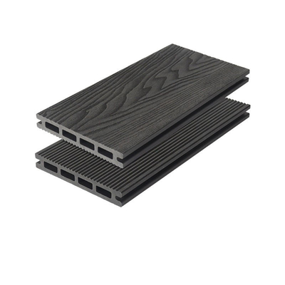 ซื้อ 3D Deep Embossed WPC Decking Boards 145x22mm Decking Grey Engineering Garden การผลิตออนไลน์