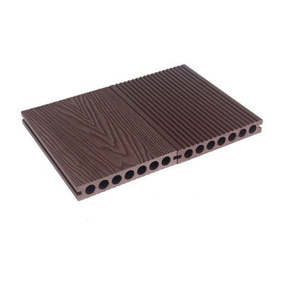 ซื้อ 145x22mm WPC Decking Board ด้านนอก ด้านใน พลาสติกผสมไม้ การผลิตออนไลน์