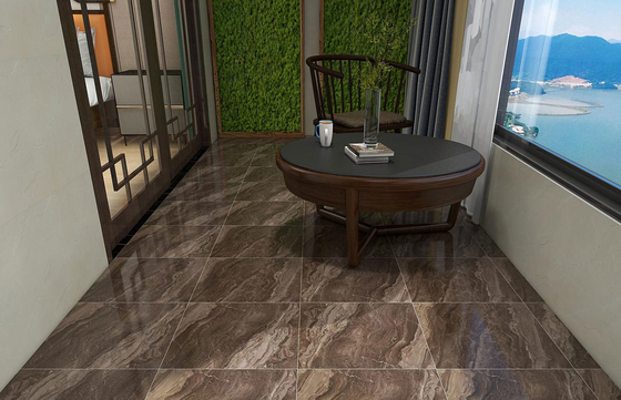 ซื้อ สะอาดต่อสิ่งแวดล้อม 400x400 มิลลิเมตร กระเบื้องเซรามิคสีผิวหนังสีผิวแดงสําหรับระเบียงและพื้นภายใน การผลิตออนไลน์