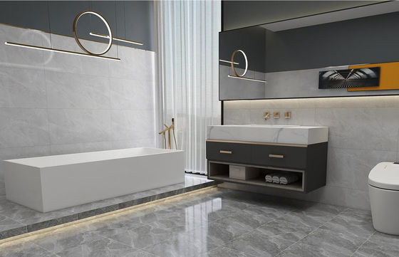 ซื้อ ดินในบ้านสีเทา มาร์บอร์ล็อก เซรามิก ตะกร้าชนบท 400x400 มม การผลิตออนไลน์