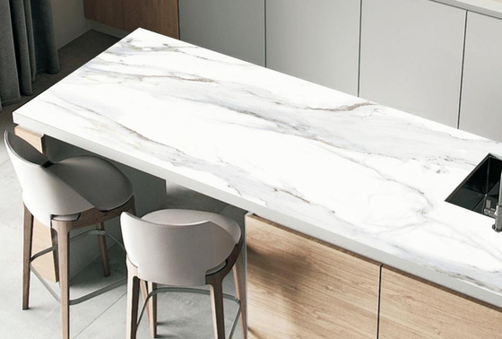 ซื้อ โต๊ะทํางาน 80x260cm ผนังหินซินเตอร์ ห้องครัว ผนังหิน การผลิตออนไลน์