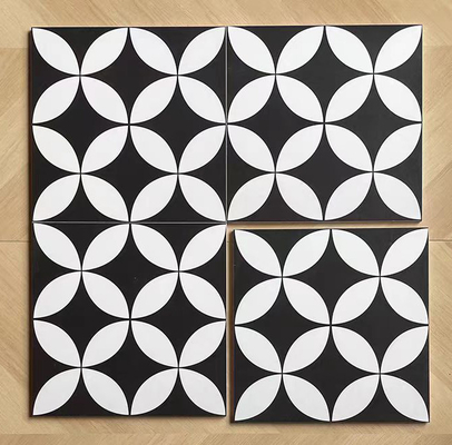 ซื้อ ขาวและดํา 200x200 มิลลิเมตร เซรามิค ตะเบียนบ้านสําหรับห้องนั่งเล่น และตะเบียนผนังทนทานการสวมใส่สําหรับระเบียง การผลิตออนไลน์