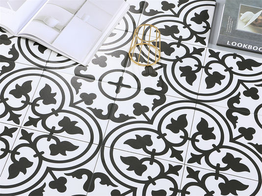 ซื้อ กระเบื้องเซรามิกสไตล์ชนบท สีขาวดำ ขนาด 20x20 ซม. สำหรับผนังภายใน การผลิตออนไลน์