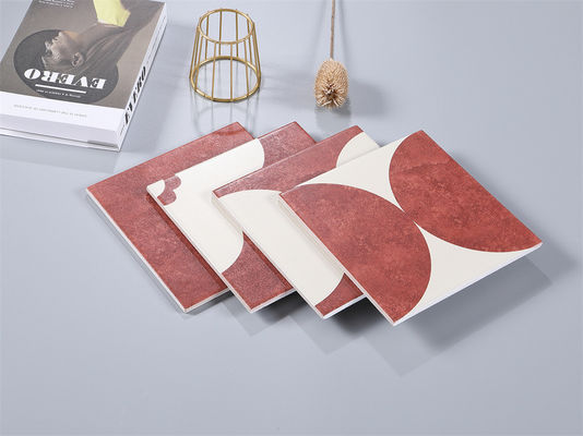 ซื้อ ผนังพื้นภายในสีแดงสีเบจ 20x20 ซม การผลิตออนไลน์