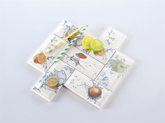 ซื้อ กระเบื้องเซรามิกติดผนังภายในอาคารสีขาว ขนาด 75x152 มม. สำหรับห้องครัว การผลิตออนไลน์