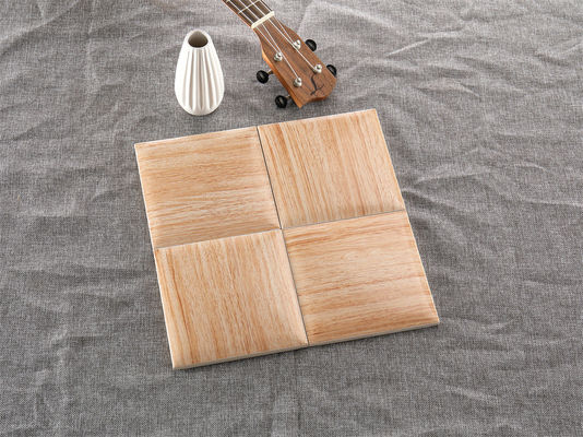 ซื้อ กระเบื้องผนังไม้สีเหลืองอ่อน 152x152 มิลลิเมตร แปลงร่างกายสีขาว การผลิตออนไลน์