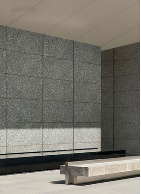 ซื้อ สีเทา Lychee Bush-Hammered Finish Matt Curtain Wall กระเบื้องโพรเซลีน สําหรับศูนย์การค้า 600x1200mm การผลิตออนไลน์