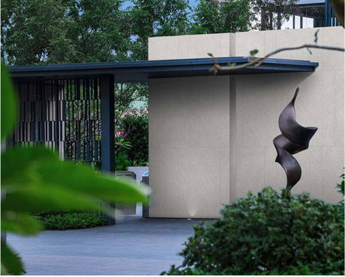 ซื้อ สีเทาอ่อน แมท ทรายหิน ภายนอก ผนังผ้าม่าน หนา Tile สําหรับอาคาร 600x1200mm การผลิตออนไลน์
