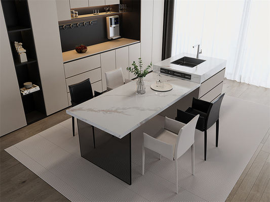 ซื้อ แมท โมเดิร์น ดินภายใน Carrara ผงหิน Sintered สําหรับบ้าน 1420x2700mm การผลิตออนไลน์