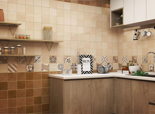 ซื้อ กระเบื้องเซรามิกติดผนังสีน้ำตาล ขนาด 300x600 มม. สำหรับห้องครัว - ดินเกรด AAA การผลิตออนไลน์