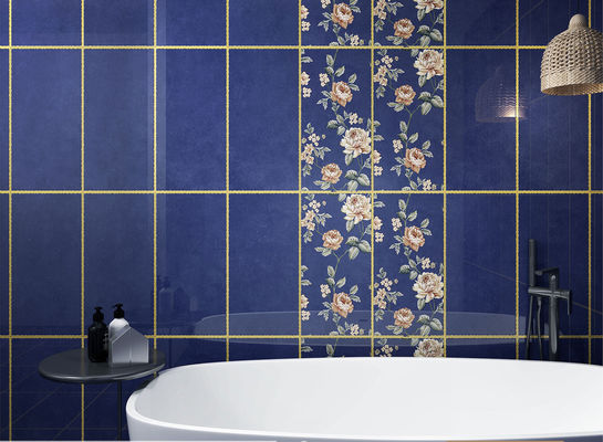 ซื้อ กระเบื้องเซรามิกเคลือบทองคำต้านเชื้อแบคทีเรีย ขนาด 300x600 มม. การผลิตออนไลน์