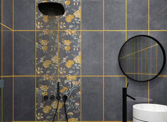 ซื้อ กระเบื้องเซรามิกติดผนัง สีเทาเข้ม ขนาด 300x600 มม. เกรด AAA อิฐทนไฟ การผลิตออนไลน์