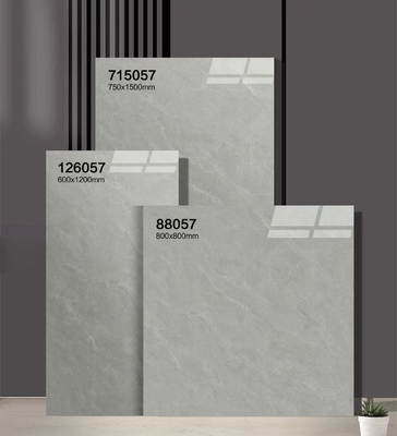 ซื้อ กระเบื้องพอร์ซเลนขัดเงา 750x1500 มม. ลายหินอ่อน สีเทา กระเบื้องปูพื้น การผลิตออนไลน์