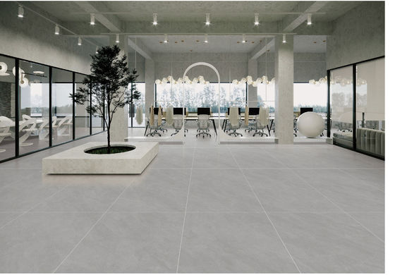 ซื้อ แผ่นโปร์เซลีนภายในชั้น AAA สีเทา 600x1200mm แผ่นพื้นดิน การผลิตออนไลน์