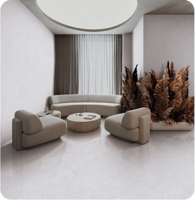 ซื้อ กระเบื้องโปรเซลีนไม่เลื่อน สีเทาอ่อน 750x1500mm ดินภายใน การผลิตออนไลน์