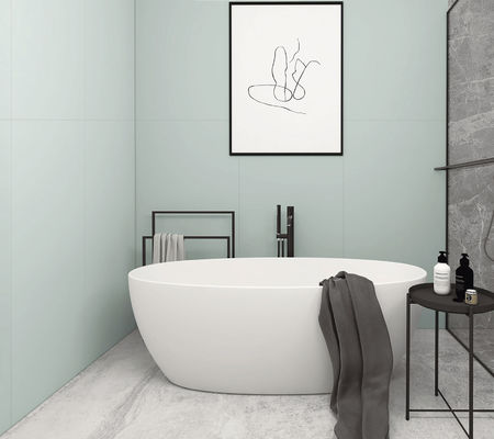 ซื้อ กระเบื้องพอร์ซเลนย้อนยุคสีเขียว ขนาด 400x800 มม. 600x1200 มม. กระเบื้องผนังสำหรับใช้ภายในอาคาร การผลิตออนไลน์