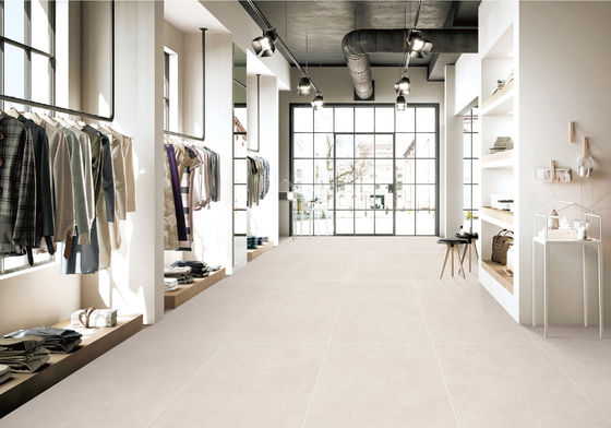 ซื้อ กระเบื้องพื้นภายในแบบโปรเซลีนสีเบจ สีเทาอ่อนกระจก 600x1200mm การผลิตออนไลน์