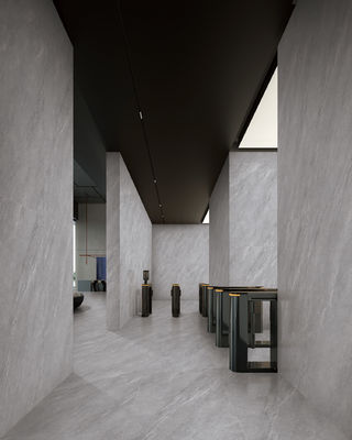 ซื้อ กระเบื้องผนังพอร์ซเลนเคลือบสีเทา ขนาด 24x48 นิ้ว เกรด AAA การผลิตออนไลน์