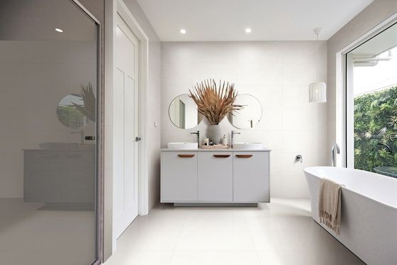 ซื้อ กระเบื้องเซรามิกปูผนังเคลือบสีขาว ขนาด 400x800 มม. เกรด AAA ดิน การผลิตออนไลน์