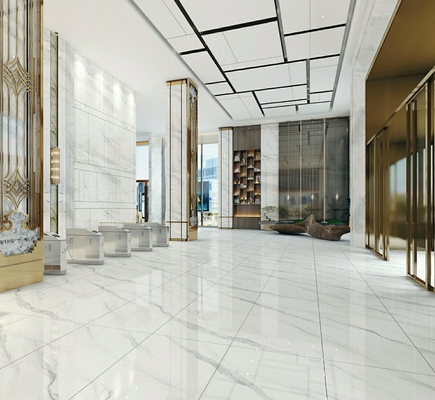 ซื้อ ภายในพื้น 900x1800x9mm แอนติสลิป ขาวเคลือบกระจก Porcelain Tile สําหรับการปรับปรุงและตกแต่ง การผลิตออนไลน์