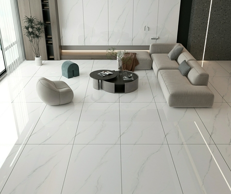ซื้อ กระเบื้องพอร์ซเลนเคลือบเงาสีขาวขัดเงา 900x1800x9 มม. 0.5% W.A การผลิตออนไลน์