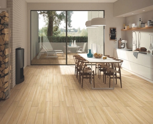 ซื้อ ทนทานการสกัด 150x900 มิลลิเมตร ดินภายใน สายโปร์เซลีนไม้สําหรับห้องนอน สีน้ําตาลและสีเทา การผลิตออนไลน์