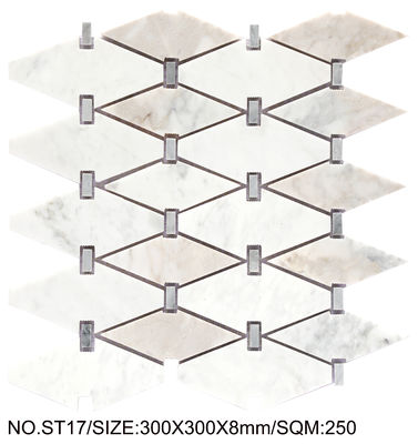 ซื้อ สไตล์และไม่สลิด 300x300 มิลลิเมตร มอไซค์หินธรรมชาติสําหรับห้องน้ํา การผลิตออนไลน์