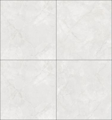 ซื้อ กระเบื้องพอร์ซเลนเคลือบเงาขัดเงาสีเทาอ่อน 800x800 มม. หินอ่อนสวยงามสำหรับโรงแรม ป้องกันแบคทีเรีย การผลิตออนไลน์