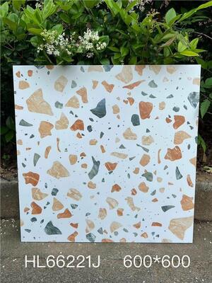 ซื้อ กระเบื้องเซรามิกเทอร์ราซโซ่สำหรับปูพื้นภายในอาคาร 600x600 มม. สีเบจ สวยหรู ต้านเชื้อแบคทีเรีย สำหรับห้องน้ำและห้องครัว การผลิตออนไลน์