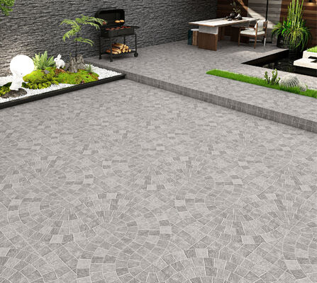 ซื้อ กระเบื้องเซรามิกสีเทาอ่อน 600x600 มิลลิเมตร กระเบื้องนอกทนคราบสําหรับสแควร์ การผลิตออนไลน์