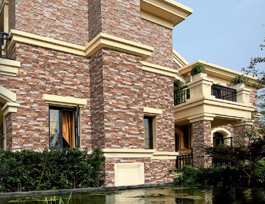 ซื้อ 9.5mm 500SQM กระเบื้องหินธรรมชาติ, กระเบื้องผนังเซรามิกตกแต่ง 150x600mm การผลิตออนไลน์