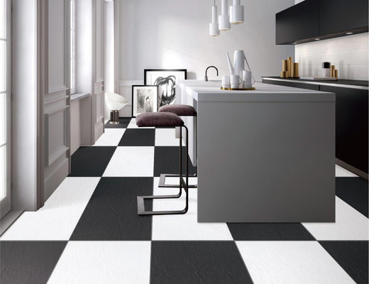 ซื้อ PRIMERA กระเบื้องพอร์ซเลนตัวเต็ม 9.5 มม. Matt Rough Black White พื้น 600x600mm การผลิตออนไลน์