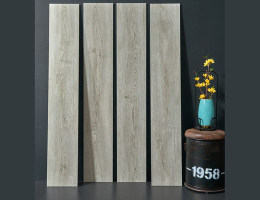 ซื้อ 25x150cm 4 ชิ้นกระเบื้องพอร์ซเลนไม้เคลือบวัสดุก่อสร้างขัด9.5mm การผลิตออนไลน์