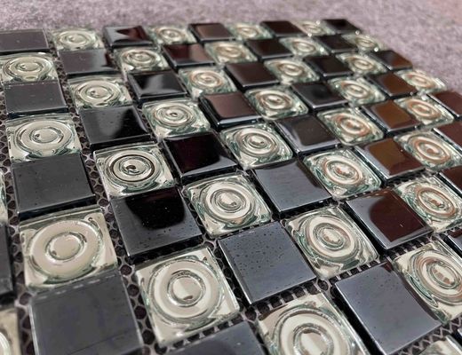 ซื้อ กระเบื้องโมเสกแก้วเคลือบไฟฟ้า 300x300 มม. สำหรับสระว่ายน้ำ การผลิตออนไลน์