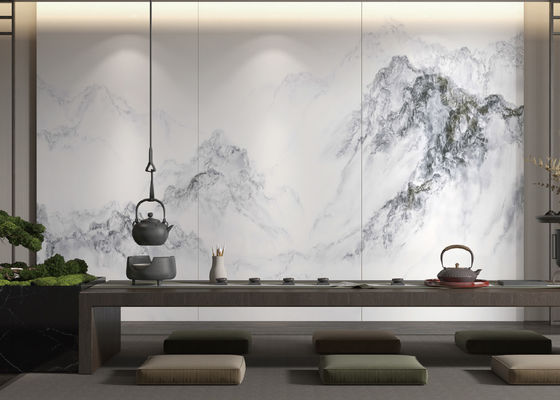 ซื้อ Carrara White Sintered Quartz Stone สำหรับตกแต่งผนังพื้นหลัง การผลิตออนไลน์