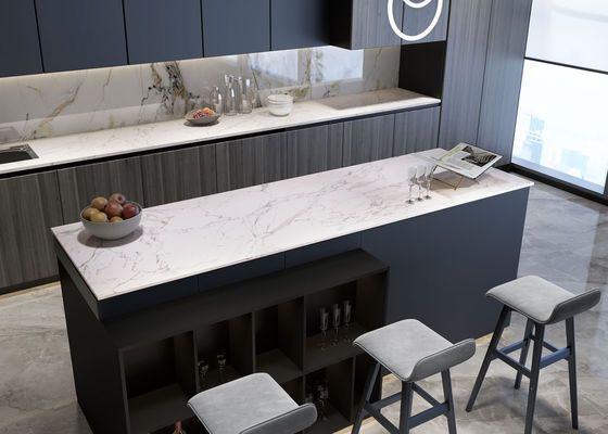 ซื้อ OEM Carrara White Sintered Stone Slabs ความหนา 15 มม. การผลิตออนไลน์