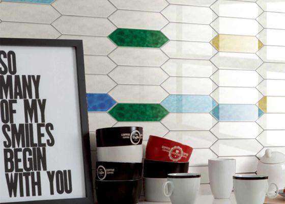 ซื้อ กระเบื้องผนังเซรามิก 3 มิติกระจายหมึก 75x300 มิลลิเมตร การผลิตออนไลน์