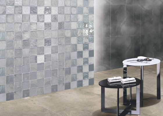 ซื้อ กระเบื้องบุผนังภายในสีเงินมันวาว 75x150 มม. สำหรับ KTV Deco การผลิตออนไลน์