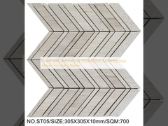 กระเบื้องโมเสกสระว่ายน้ำเกรด AAA และ Firebrick ขนาด 305x305 มม.