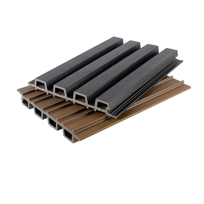 11x86 นิ้ว WPC Cladding Panel ไม้พลาสติกคอมโพสิต Groove Plank Wall ภายในกระดานพื้นสีแดง