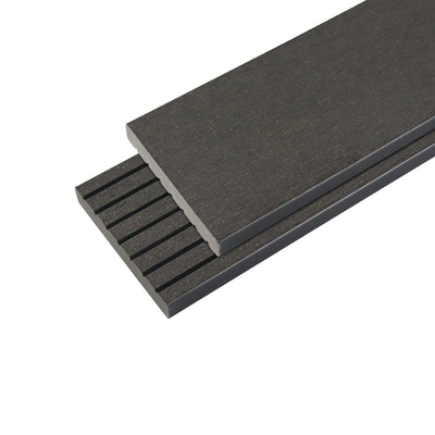 ผนังแผงรั้วไม้พลาสติกคอมโพสิตภายนอกสำหรับวิศวกรรมอาคาร WPC Inside Board 71x21mm Grey Plank