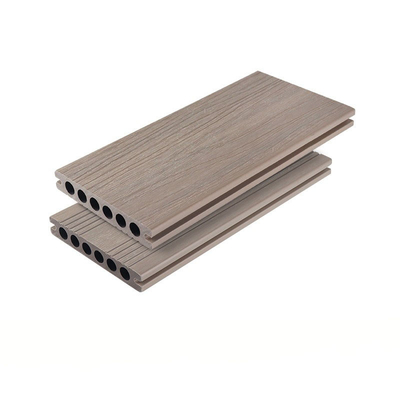 แผ่นพื้น WPC Decking Board 138x23mm ป้องกันเชื้อรา คอมโพสิตไม้พลาสติก