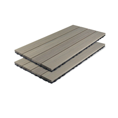 Garden Grid WPC Decking Boards Self Split 71x11mm Floor Grey WPC Buckle Stitching Floor