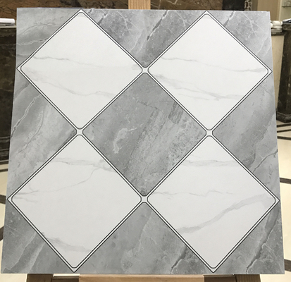 40x40cm ไฟเบรก เซรามิค ตะเบียนบ้านสําหรับโรงแรม และตะเบียนพื้นภายในสีเทาสําหรับห้องนั่งเล่น