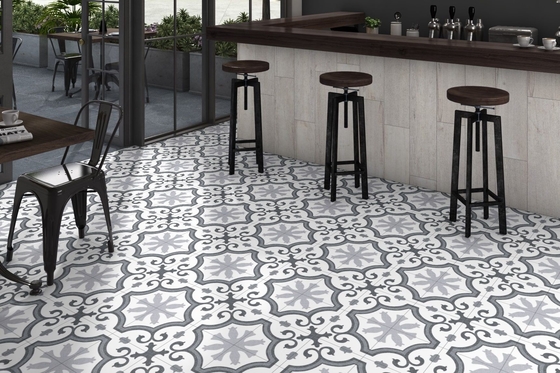 กระเบื้องเซรามิกสไตล์ Rustic สีเทา ขนาด 25x25 ซม. สำหรับปูพื้นภายใน