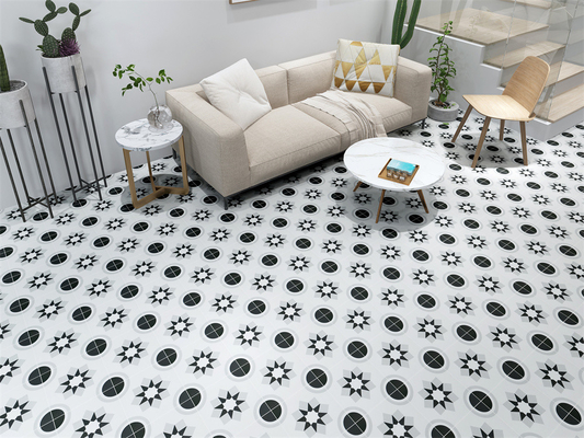 กระเบื้องเซรามิกสไตล์ชนบท สีเทา ขนาด 20x20 ซม. สำหรับปูพื้นห้องน้ำโรงแรม