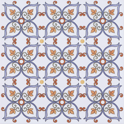 ขาวและสีแดง 20x20 ซม.