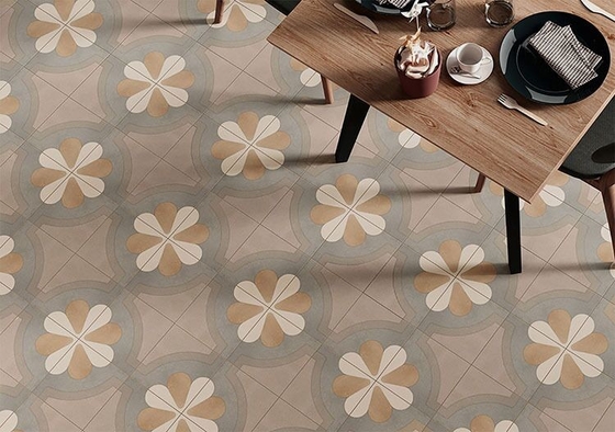 ทนกรด สีน้ําตาล 200x200 มิลลิเมตร ภายในพื้น กระเบื้องดินเซรามิก