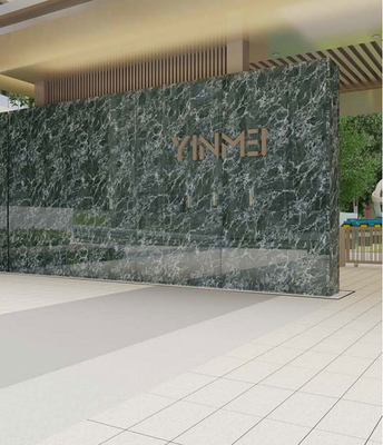 กระเบื้องหินขัดเงาภายนอกอาคารสีเขียว ขนาด 600x1200 มม.