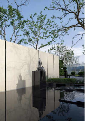 ไม่มี Fade ผนังผ้าม่านเบจภายนอกแมทเลือง 600x1200mm สําหรับโครงการและสวน